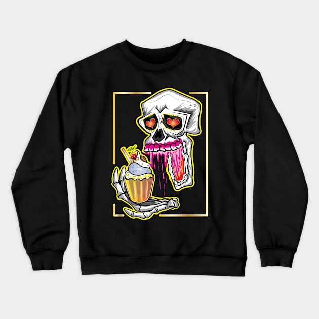 you can call me cupcake Skull Crewneck Sweatshirt by ArticArtac